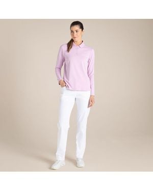 Craghoppers Ladies Thornbury Nosilife Long-Sleeved Golf Polo Shirt (Orchid) - Pink