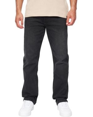 Duck and Cover Janstar Straight Leg Jeans Wash) - Black
