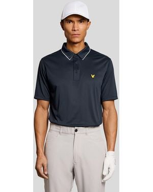 Lyle & Scott Contrast Collar Polo Shirt - Blue