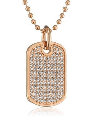Tommy Hilfiger 'Finec' Stainless Steel Chain With Pendant - Metallic