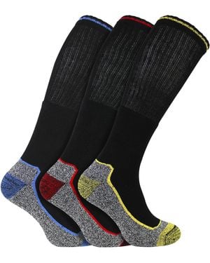 Sock Snob Knee High Bamboo Work Socks For Steel Toe Boots - Black