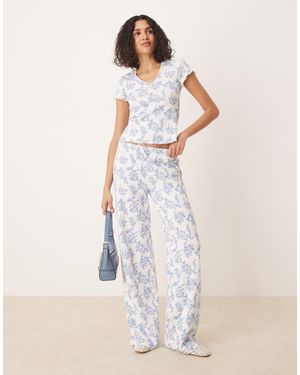 ASOS Waffle Co-Ord Trouser - Natural