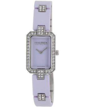 Hourex Haurex Italy: Miroir Lilac Watch - Grey