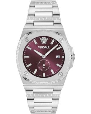 Versace Tolomeo Watch Ve0V00125 Stainless Steel - Metallic