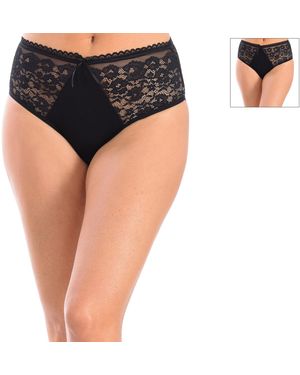 Kisses&Love Set-2 Microvezels Slips Q-en 205 - Zwart