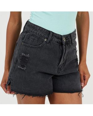 Brave Soul Denim Shorts - Black