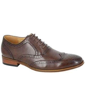 Goor Brogue Oxford Shoes - Brown