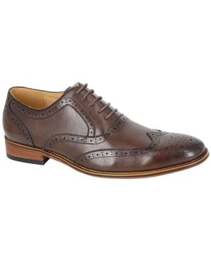 Goor Brogue Oxford Shoes - Brown