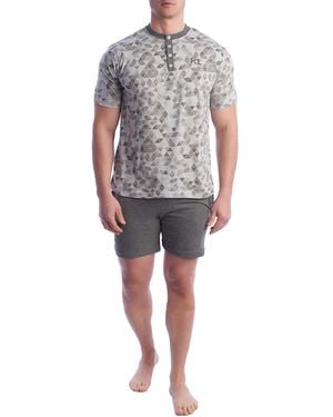Kisses&Love 100% Cotton Short-Sleeved Pyjamas Kl30000 - Grey