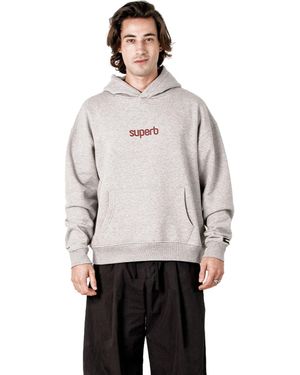 Superb Oversized Hoodie With Puffy Hood Hexaline Sprb6500 - Grey