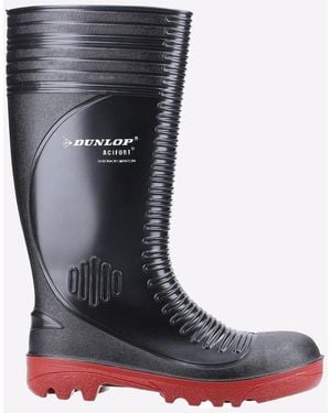 Dunlop Acifort Ribbed Full Safety Wellington - White