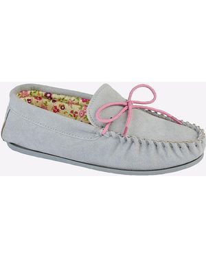 Mokkers Lily Moccasin Slippers - Grey
