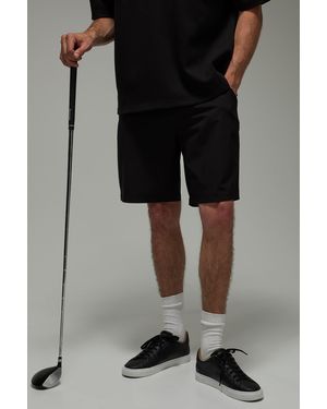 BoohooMAN Active Loose Fit 8.5Inch Golf Short - Black
