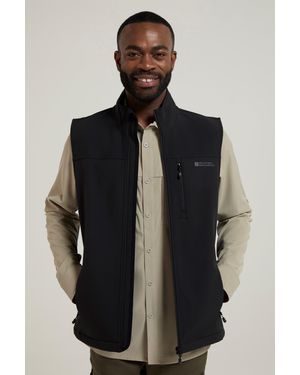 Mountain Warehouse 'Grasmere' Gilet Lightweight Water Resistant Casual Body Warmer Jacket - Black