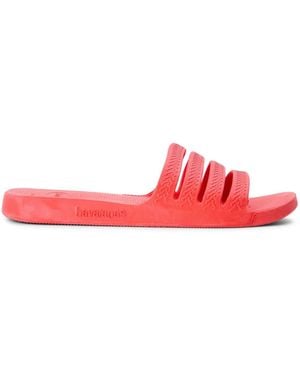 Havaianas Hav. Slide Stradi Crush 43 44 Flip Flops - Red