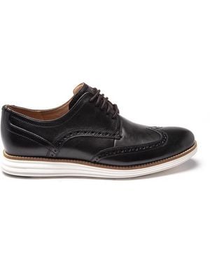 Cole Haan Original Grand Wingtip Shoes - Black