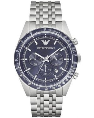 Emporio Armani Ar6072 Chronograph Dial Watch - Metallic