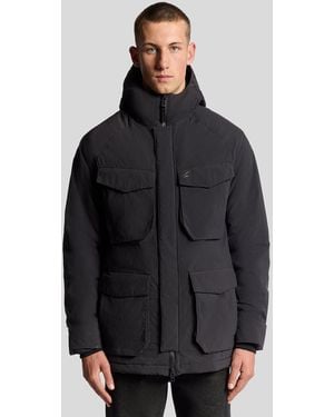 Lyle & Scott Lyle & Scott Tactical Wadded Parka - Black