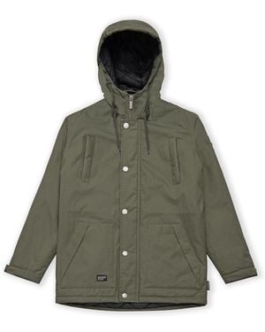 Seventyseven Seventyseven Hooded Parka Jacket Cotton - Green