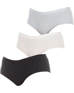 DIM Pack-3 Culottes Les Pockets Modern En Praktisch Ontwerp Met Zakken Voor Comfort - Wit
