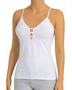Öts Fitted Tank Top - White