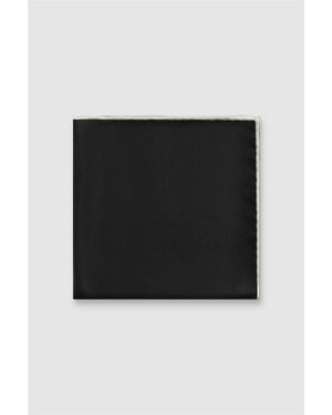 Alexandre Silver Label Pocket Square - Black