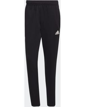 adidas Aeroready Sereno Slim Tapered Cut 3-Stripes Trousers - Black