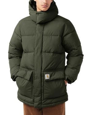 Carhartt Jacket Wip Milter Puffer Nylon Ultra Warm Waterproof Comfort Coat - Green