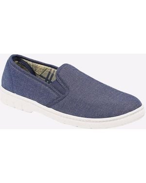 Scimitar Barking Slip On Shoes - Blue