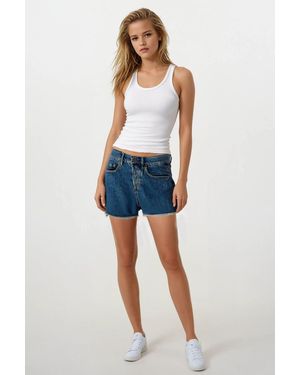 Secret Label Short Denim Shorts - Blue