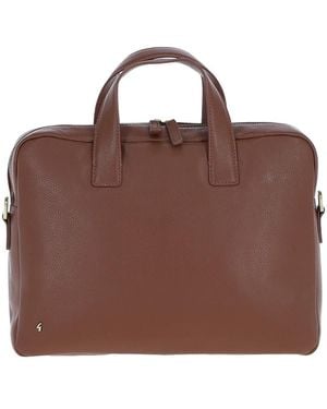 Gabicci Real Leather Messenger Bag - Brown