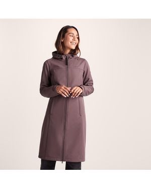 TOG24 Marina Extra Long Softshell Jacket Dark Mauve - Purple