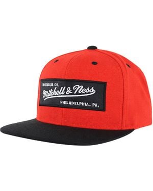 Mitchell & Ness Box Logo/ Cap - Red