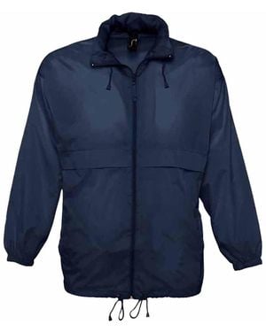 Sol's Surf Windbreaker Lightweight Jacket Nylon - Blue