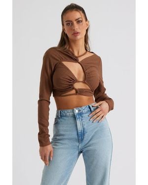 Urban Bliss Cut Out Pontelle Top - Blue