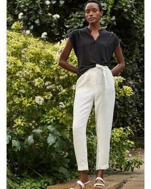 Baukjen Jaycee Linen Tapered Trousers - Green