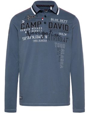 Camp David Polo - Blauw