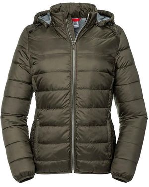 Russell Ladies Ladies Hooded Nano Jacket (Dark) - Green