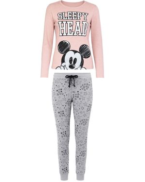 Disney Mickey Nap Pyjama Set - Grey