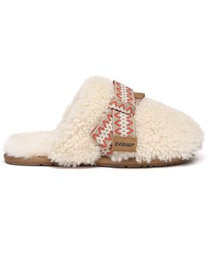EverAu Australia Ever Au Moorhen Sheepskin Bow Slippers - Pink