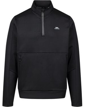 Trespass Jay Quarter Zip Long-Sleeved Top - Blue