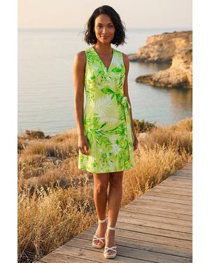 D.u.s.k Floral Wrap Dress - Yellow