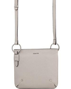 Dents Nerola Leather Cross Body Bag - Grey