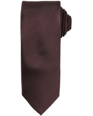 PREMIER Adult Micro Waffle Tie - Brown