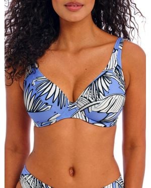Freya Mali Beach High Apex Bikini Top - Blue