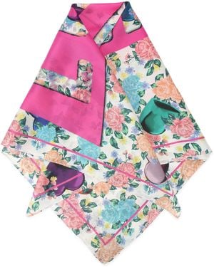 Kurt Geiger Lg Square Scarf - Multicolour