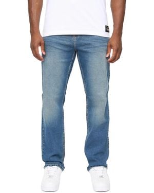 Crosshatch Detendu Relaxed Fit Jeans (Mid Wash) - Blue