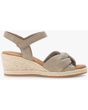 Gabor Moon Ankle Strap Sandals Leather - White