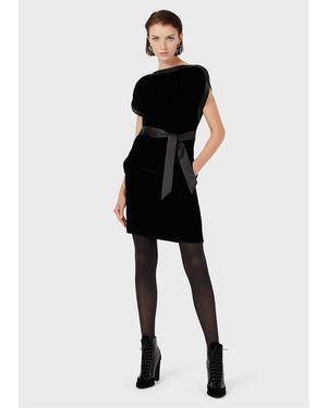 Emporio Armani Mini Belted Dress - Black