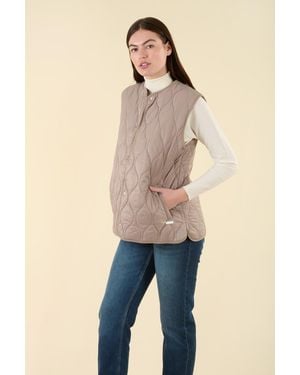 Harvey & Jones Diamond Quilted Gilet Nylon - Blue
